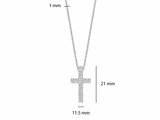 Ti Sento | Collier | Argent | Oxyde de Zirconium | Croix | 34130ZI_