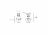 Ti Sento | Boucles d'Oreilles | Argent | Perles Synth. | Oxyde de Zirconium | 78060PW_