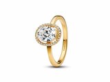 Pandora | Bague | Halo Ovale Scintillant | 163802C01_