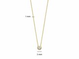 Ti Sento | Collier | Plaqué or | Oxyde de zirconium | 5mm | 34124ZY_
