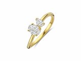 Diamants de Laboratoire | Bague | Or Jaune | Diamants de Synthèse 0.52ct IGI | 0.16ct | Lab112_