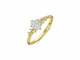 Diamants de Laboratoire | Bague | Or Jaune | Diamants de Laboratoire 0.54ct IGI | 0.10ct | Lab168_