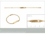 Loumya Silver | Bracelet | Identité Enfant | Personalisable | 14+2cm | Coeur | 62586016_
