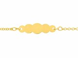 Loumya Gold "Or" | Bracelet | Identité Bébé | Or Jaune | 12+2cm | Personnalisable | 9KC21BBN_