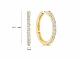 Ti Sento | Boucles d'Oreilles | Plaqué Or | Oxyde de Zirconium | 78077ZY_