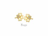 Loumya Gold "Or" | Boucles d'Oreilles | Or Jaune 9c | Oxyde de Zirconium | K3147_