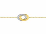 Loumya Gold "Or" | Bracelet | Or Jaune 9K | Bicolore | Diamants 0.01ct | 497299.43_