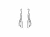 Loumya Gold "Or" | Boucles d'Oreilles | Or Blanc 9K | Oxyde de Zirconium | 39SF33GZ_