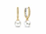Ti Sento | Boucles D'Oreilles | Plaqué Or | Perles Synthétiques | 78092YP_
