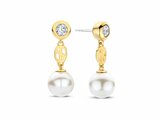 Ti Sento | Boucles D'Oreilles | Plaqué Or | Perles Synthétique | 78096YP_