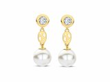 Ti Sento | Boucles D'Oreilles | Plaqué Or | Perles Synthétique | 78096YP_
