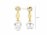 Ti Sento | Boucles D'Oreilles | Plaqué Or | Perles Synthétique | 78096YP_