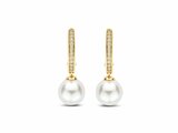 Ti Sento | Boucles D'Oreilles | Plaqué Or | Perles Synthétiques | 78092YP_