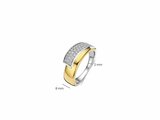 Ti Sento | Bague | Argent | Plaqué Or | Oxyde De Zirconium | 12454ZY_