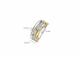 Ti Sento | Bague | Argent | Plaqué Or | Oxyde De Zirconium | 12459ZY_