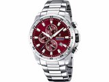 Festina | Homme | Quartz | Chrono | Acier Inoxydable | Bordeaux | 45mm | F20463/5_