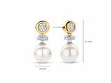 Ti Sento | Boucles D'Oreilles | Argent | Plaqué Or | Perles synthétique | 78095YP_