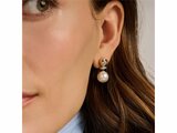 Ti Sento | Boucles D'Oreilles | Argent | Plaqué Or | Perles synthétique | 78095YP_