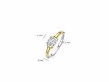 Ti Sento | Bague | Argent | Plaqué Or | Oxyde De Zirconium | 12452ZY_