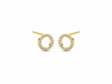Diamanti Per Tutti | Boucles d'Oreilles | Plaqué Or |Diamants | M2108-3S4_