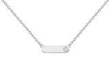 La Garçonne Diamant | Collier | Argent | Diamant | Personnalisable | 20700020_