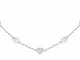 Loumya Silver | Collier | Argent | Oxyde de Zirconium | Coeurs | 70701121_
