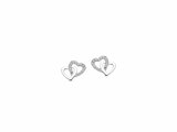 Naiomy Silver | Boucles d'Oreilles | Argent | Oxyde de Zirconium | Coeurs | N6H54_