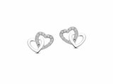 Naiomy Silver | Boucles d'Oreilles | Argent | Oxyde de Zirconium | Coeurs | N6H54_