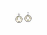 Naiomy Silver | Boucles d'Oreilles | Argent | Bicolore | Oxyde de Zirconium | N6D58_
