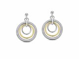 Naiomy Silver | Boucles d'Oreilles | Argent | Bicolore | Oxyde de Zirconium | N6D58_