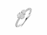 Diamants de Laboratoire | Bague | Or Blanc | Diamants de Synthèse 0.53ct 0.29ct | IGI | LAB31_