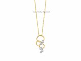 Loumya Gold "Or" | Pendentif | Or Jaune | Bicolore | Diamants 0.37ct | D26-027_