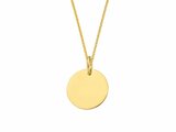 Loumya Gold "Or" | Pendentif | Or Jaune | Personnalisable | ø11mm | AH0090B_