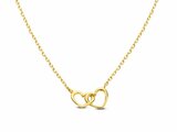Loumya Gold "Or" | Collier | Or Jaune | Coeurs | AK0106B_