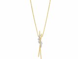 Loumya Gold "Or" | Collier | Or Jaune | Bicolore | Diamants 0.17ct | D26-023_