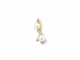 Loumya Gold "Or" | Pendentif | Or Jaune | Diamants 0.08ct | Perles Eau Douce | D26-157_