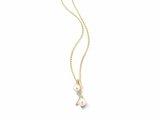 Loumya Gold "Or" | Pendentif | Or Jaune | Diamants 0.08ct | Perles Eau Douce | D26-157_