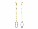 Loumya Gold "Or" | Boucles d'Oreilles | Or Jaune | Bicolore | Diamants 0.065ct | AE0334D_