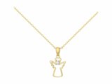 Loumya Silver | Collier | Plaqué Or | Oxyde de Zirconium | Ange | 76700515_