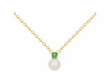 Loumya Silver | Collier | Plaqué Or | Oxyde de Zirconium | Perle d'Eau Douce | 76700548_