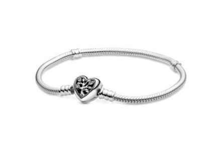 Pandora | Maille Serpent Fermoir Cœur Arbre de Vie Pandora Pandora | Maille Serpent Fermoir Cœur Arbre de Vie Pandora