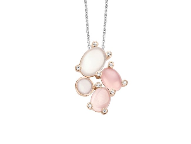 Ti Sento | Chaîne + Pendentif - Argent | Oxyde de Zirconium Ti Sento | Chaîne + Pendentif - Argent | Oxyde de Zirconium