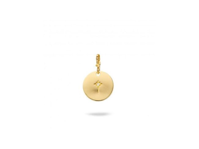 Mya Bay | Pendentif | Médaille comète | Laiton doré Mya Bay | Pendentif | Médaille comète | Laiton doré