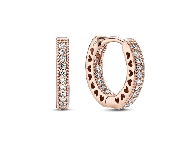 Pandora | Créoles | Cœur Pavé Pandora | Créoles | Cœur Pavé