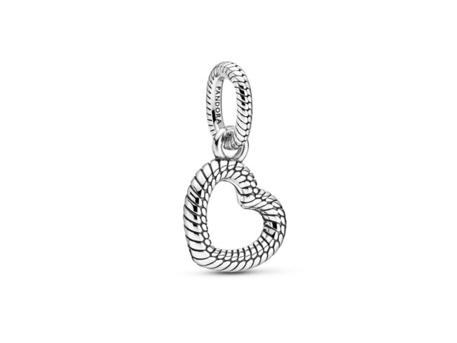 Pandora | Cœur Ajouré Motif Maille Serpent Pandora | Cœur Ajouré Motif Maille Serpent