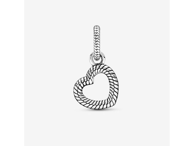 Pandora | Cœur Ajouré Motif Maille Serpent Pandora | Cœur Ajouré Motif Maille Serpent
