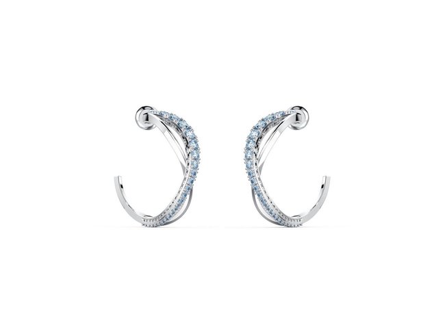 Swarovski | Twist | Bleu | Métal Rhodié Swarovski | Twist | Bleu | Métal Rhodié