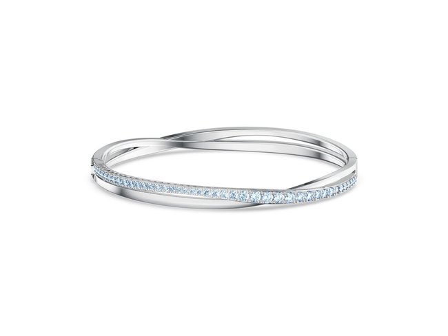 Swarovski | Twist | Bleu | Métal Rhodié Swarovski | Twist | Bleu | Métal Rhodié