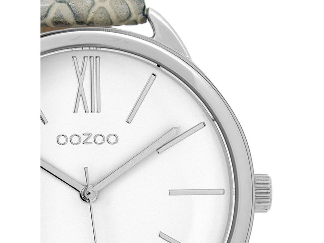 OOZOO | Cuir Gris-Blanc