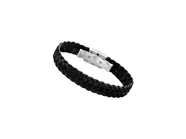 Lotus Style | Bracelet | Cuir Noir | LS1206/2/1